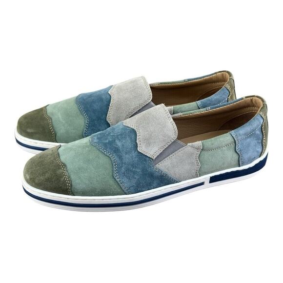 Galizio Torresi Slipper Men’s suede Green Casual shoes Size US 9|42 EU - Picture 5 of 10